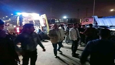 6 مصابين في حادث وصلة دهشور بالقرب من «مدخل زايد 3»