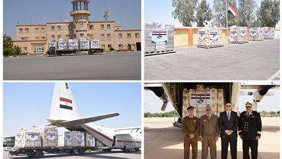 بالصور.. مصر تُرسل طائرة مساعدات طبية إلى ليبيا 