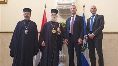 أسباب وتفاصيل زيارة سفير أمريكا لبطريركية الروم الأرثوذكس بالإسكندرية 
