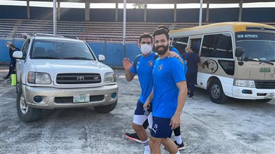 بعثة بيراميدز تصل ملعب أنيمبا 