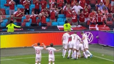 يورو 2020.. شاهد  الدنمارك تدمر  ويلز  وتتأهل لربع النهائي