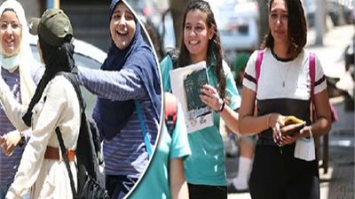 فرحة بين طلاب الثانوية بالمنيا من سهولة امتحانات التاريخ 