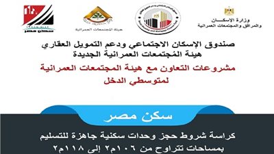 بالتقسيط المريح.. أماكن وحدات «سكن مصر» بالطرح الجديد فى 12 مدينة