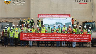 تحالف «المقاولون العرب» و«السويدي إليكتريك» ينتهى من أكبر كتلة في السد الرئيسي في «تنزانيا»