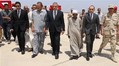 وصول جثامين شهداء الواجب الوطني إلى مطار سوهاج العسكري