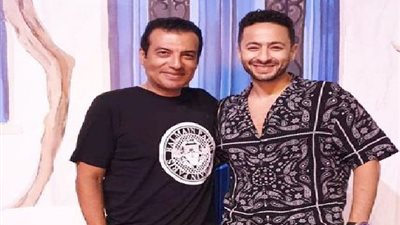 ‎بالصور.. كواليس لقاء حمادة هلال وإيهاب توفيق في العلمين الجديدة‎