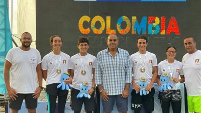 منتخب السباحة بالزعانف يحقق فضيتين وذهبيتين ببطولة العالم في كولومبيا