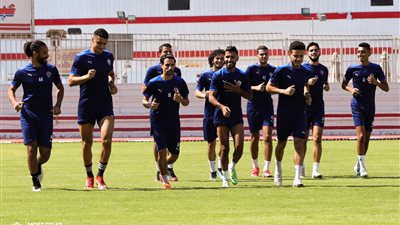 فقرة ترفيهية في مران الزمالك