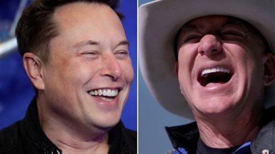 الون موسك ينتصر على جيف بيزوس في معركة 