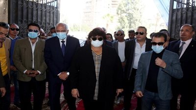 وزيرة الثقافة ومحافظ الجيزة يضعان حجر أساس مشروع تطوير مسرح السامر