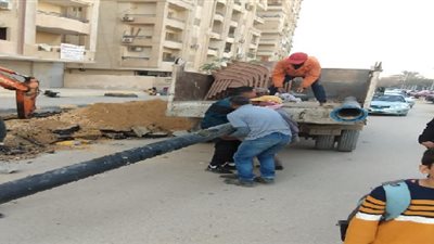 حملة مكبرة تستهدف القضاء على الأعمال المخالفة فى زهراء المعادي