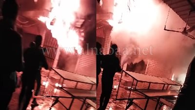 بالفيديو.. اللحظات الأولى فى حريق شارع المصنع بحدائق المعادي