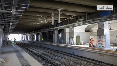 تفاصيل جولة وزير النقل لمشروع مونوريل العاصمة الإدارية.. صور