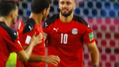 مروان حمدي ينقذ مصر من السقوط أمام الأردن في الوقت القاتل بالشوط الأول 