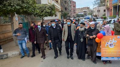 مسيرة دعائية للتطعيم ضد شلل الأطفال بالشرقية 