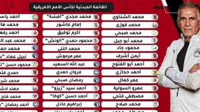 كيروش يختار 40 لاعبًا للمشاركة في كأس الأمم الأفريقية.. ويستبعد نجم الزمالك
