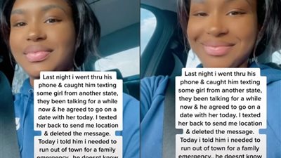 امرأة توثق لحظة خيانة صديقها على التيك توك