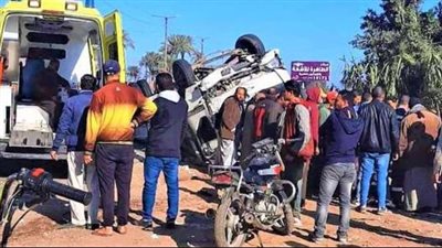 عاجل.. إصابة 8 أشخاص في حادث مروع بأسيوط