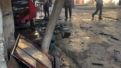 حريق يلتهم كشك مشروبات ساخنة بالفيوم