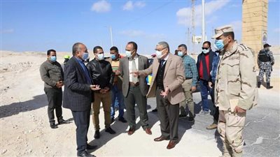 محافظ المنيا يتفقد أعمال تطوير مسار العائلة المقدسة بجبل الطير