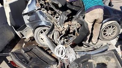 إصابة 3 أشخاص في حادث تصادم بشع بالمنيا