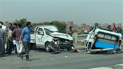 إصابة 7 أشخاص في حادث «أليم» على الطريق الصحراوي الغربي بقنا