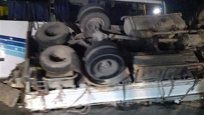 مصرع وإصابة 4 أشخاص في حادث بشع بالفيوم