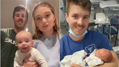 قصة رومانسية مؤثرة.. شاب يلتقي حبه الأول في عملية ولادة