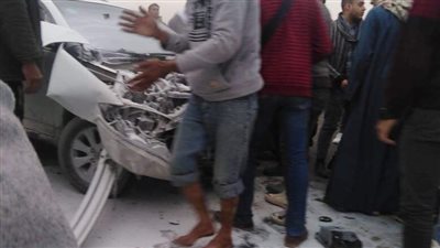 إصابة شخصين في حادث تصادم بالفيوم