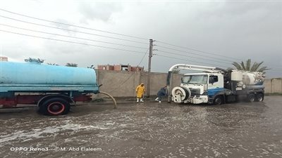 جهاز مدينة العبور يرفع حالة الطوارئ لمواجهة الأمطار الغزيرة