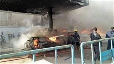 عاجل.. إصابة 12 شخصًا في حريق داخل محطة وقود بـ«أجا»