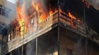 مصرع مسن في حريق شقة سكينة بالعجوزة
