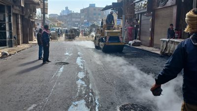 تطوير وتجميل شارع الكورنيش في ميت غمر بالدقهلية