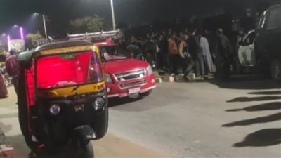 مصرع شخص وإصابة آخر في حادث تصادم سيارة نقل بالمنيا 