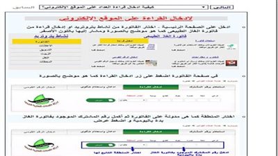 النبأ تنشر روابط تسجيل قراءة عداد الغاز المنزلي لشهر مارس 2023