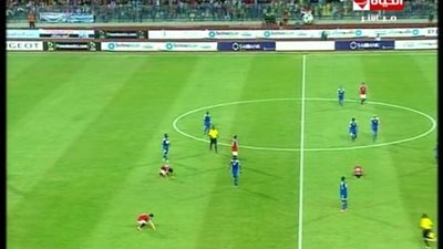 إنتهاء الشوط الاول بتقدم مصر 0/4 على تشاد