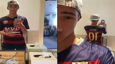 #كلاسيكو_النبأ ..نجل مورينيو يحتفل برباعية برشلونة في ريال مدريد