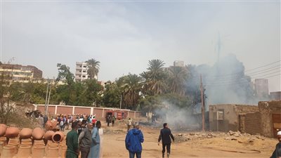 اندلاع حريق هائل بجوار مصنع كوكاكولا في أسوان