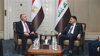 وزير الري يجري مباحثات مع وزير المياه العراقي بهدف تعزيز التعاون الثنائي