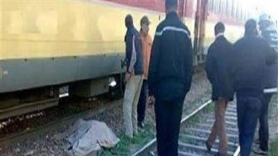 مصرع مسن أسفل عجلات قطار دمياط المنصورة