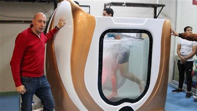 الخماسي الحديث أول اتحاد مصري يحصل على جهاز Underwater treadmill