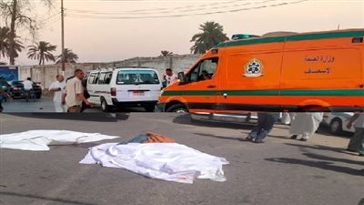 مصرع تلميذ وإصابة والده فى حادث دهس على الطريق بسوهاج