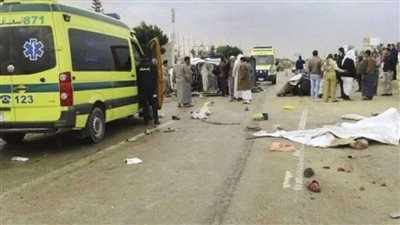 مصرع وإصابة 6 شباب فى حادث انقلاب 3 موتسيكلات على الطريق بسوهاج