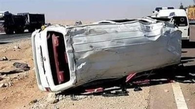 بالأسماء.. مصرع وإصابة 4 أشخاص في حادث تصادم سيارتين في قنا