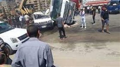 مصرع شخص وإصابة آخرين في حادث مروع بدائرة مركز أطفيح