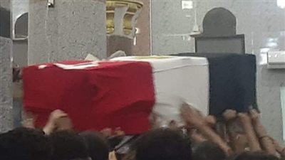 تشيع جثمان الشهيد أحمد محيى بمسقط رأسه في المنيا