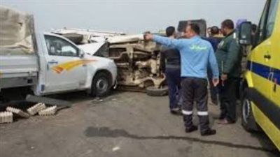 مصرع شخص في حادث تصادم أعلى كوبري السيدة عائشة