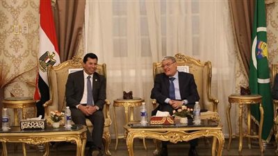 محافظ المنيا يستقبل وزير الشباب والرياضة في مستهل زيارته للمحافظة 
