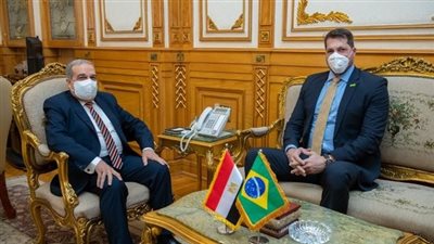 وزير الإنتاج الحربي يبحث مع نظيره البرازيلي سبل تعزيز التعاون المشترك