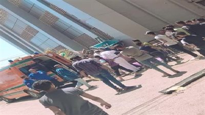 مصرع عامل نظافة إثر سقوطه من أعلى مبنى جوزات جرجا بسوهاج